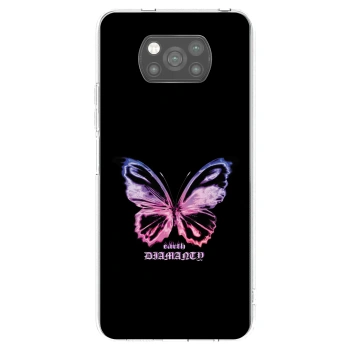 Picasee silikónový čierny obal pre Xiaomi Poco X3 - Diamanty Purple