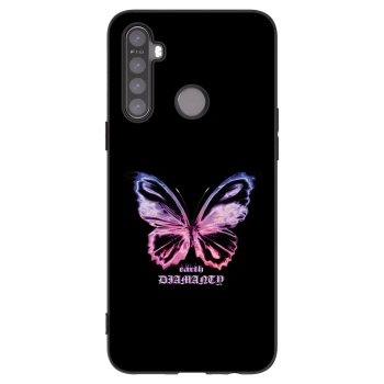 Picasee silikónový čierny obal pre Realme 6i - Diamanty Purple