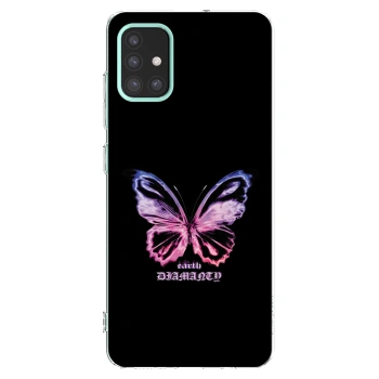 Picasee silikónový prehľadný obal pre Samsung Galaxy M31s - Diamanty Purple