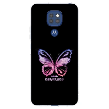 Picasee silikónový prehľadný obal pre Motorola Moto G9 Play - Diamanty Purple