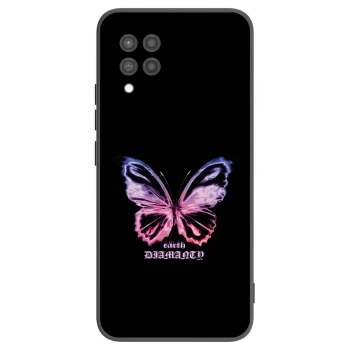 Picasee silikónový čierny obal pre Samsung Galaxy A42 A426B - Diamanty Purple