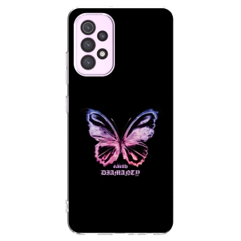 Picasee silikónový prehľadný obal pre Samsung Galaxy A32 5G A326B - Diamanty Purple