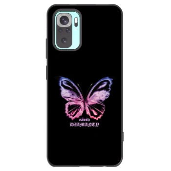 Picasee silikónový čierny obal pre Xiaomi Redmi Note 10 Pro - Diamanty Purple