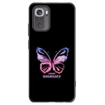 Picasee silikónový čierny obal pre Xiaomi Redmi Note 10S - Diamanty Purple