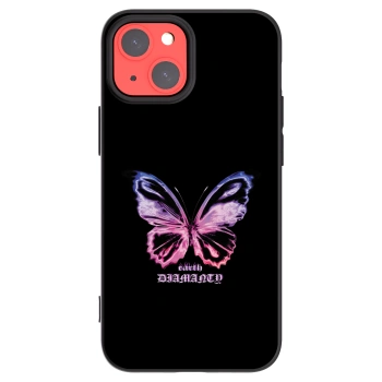 Picasee silikónový čierny obal pre Apple iPhone 13 mini - Diamanty Purple