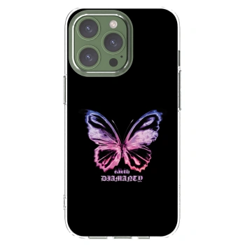 Picasee silikónový prehľadný obal pre Apple iPhone 13 Pro - Diamanty Purple