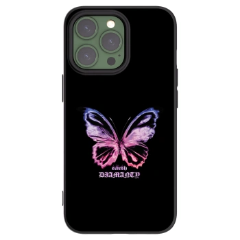 Picasee silikónový čierny obal pre Apple iPhone 13 Pro - Diamanty Purple