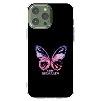 Picasee silikónový prehľadný obal pre Apple iPhone 13 Pro Max - Diamanty Purple