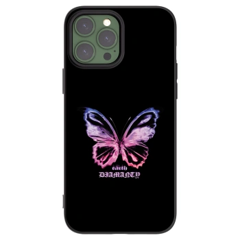 Picasee silikónový čierny obal pre Apple iPhone 13 Pro Max - Diamanty Purple