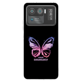 Picasee silikónový prehľadný obal pre Xiaomi Mi 11 Ultra - Diamanty Purple