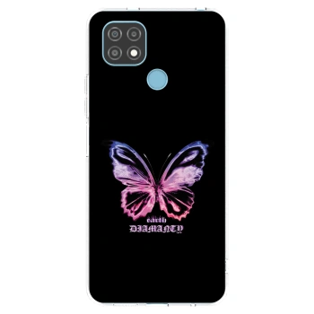 Picasee silikónový prehľadný obal pre Realme C21 - Diamanty Purple