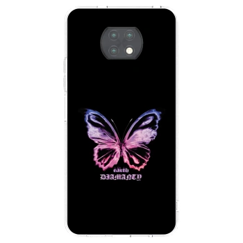 Picasee silikónový prehľadný obal pre Xiaomi Redmi Note 9T - Diamanty Purple