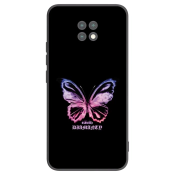 Picasee silikónový čierny obal pre Xiaomi Redmi Note 9T - Diamanty Purple