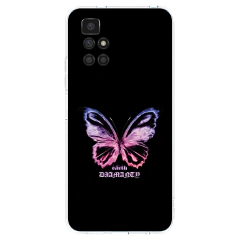 Picasee silikónový prehľadný obal pre Xiaomi Redmi 10 - Diamanty Purple
