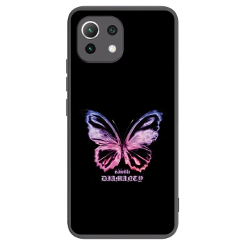 Picasee silikónový čierny obal pre Xiaomi 11 Lite 5G NE - Diamanty Purple