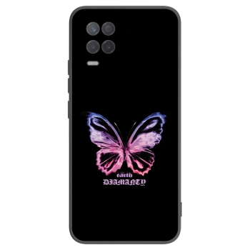 Picasee silikónový čierny obal pre Realme 8 5G - Diamanty Purple