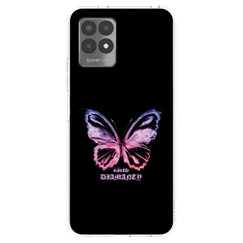 Picasee silikónový prehľadný obal pre Realme 8i - Diamanty Purple