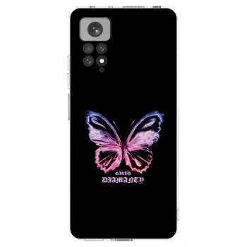 Picasee silikónový prehľadný obal pre Xiaomi Redmi Note 11S 4G - Diamanty Purple