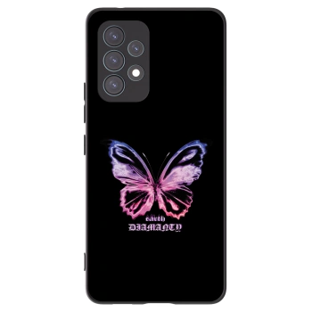 Picasee silikónový čierny obal pre Samsung Galaxy A53 5G A536 - Diamanty Purple