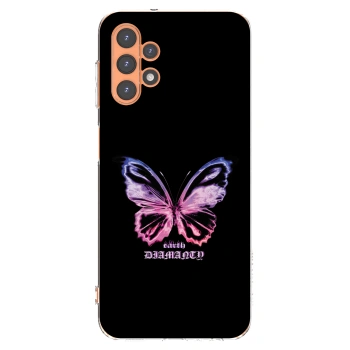 Picasee silikónový prehľadný obal pre Samsung Galaxy A13 4G A135 - Diamanty Purple
