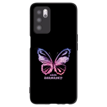 Picasee silikónový čierny obal pre OPPO A16s - Diamanty Purple