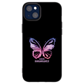 Picasee silikónový čierny obal pre Apple iPhone 14 Plus - Diamanty Purple