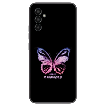 Picasee silikónový čierny obal pre Samsung Galaxy M13 M135F - Diamanty Purple