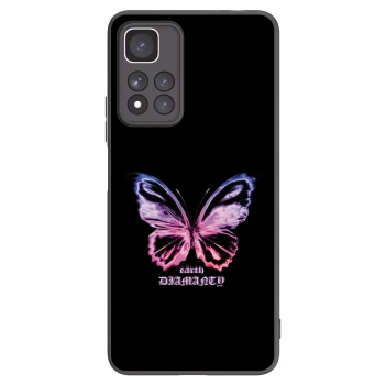 Picasee silikónový čierny obal pre Xiaomi Redmi Note 11 Pro+ 5G - Diamanty Purple