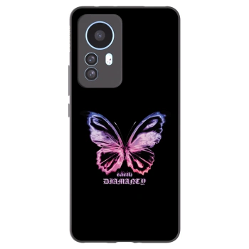 Picasee silikónový čierny obal pre Xiaomi 12T Pro - Diamanty Purple