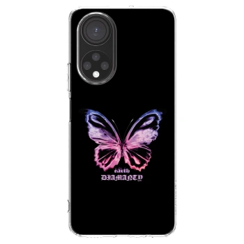 Picasee silikónový prehľadný obal pre Honor X7 - Diamanty Purple