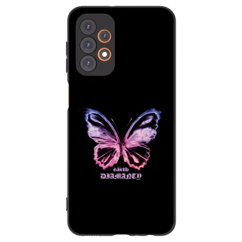 Picasee silikónový čierny obal pre Samsung Galaxy A23 A235F 4G - Diamanty Purple