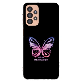 Picasee silikónový prehľadný obal pre Samsung Galaxy A23 A236B 5G - Diamanty Purple