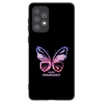 Picasee silikónový čierny obal pre Samsung Galaxy A73 5G - Diamanty Purple