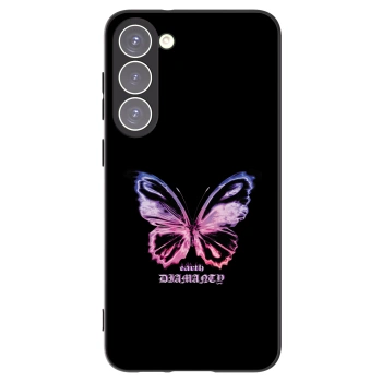 Picasee silikónový čierny obal pre Samsung Galaxy S23+ 5G - Diamanty Purple