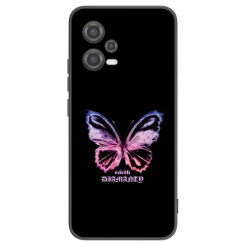 Picasee silikónový čierny obal pre Xiaomi Poco X5 - Diamanty Purple