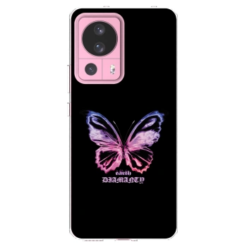 Picasee silikónový prehľadný obal pre Xiaomi 13 Lite - Diamanty Purple