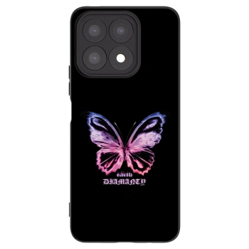 Picasee silikónový čierny obal pre Honor X8a - Diamanty Purple