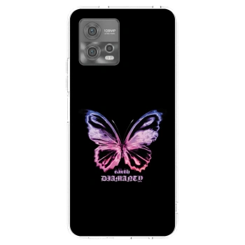 Picasee silikónový prehľadný obal pre Motorola Moto G72 - Diamanty Purple
