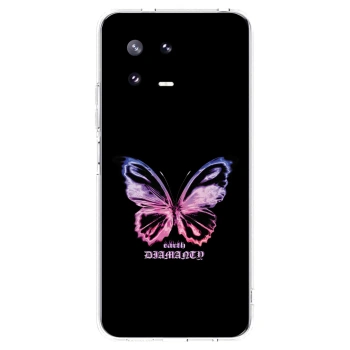 Picasee silikónový prehľadný obal pre Xiaomi 13 Pro - Diamanty Purple