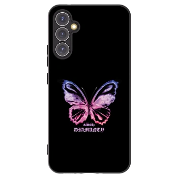 Picasee silikónový čierny obal pre Samsung Galaxy A34 5G A346B - Diamanty Purple