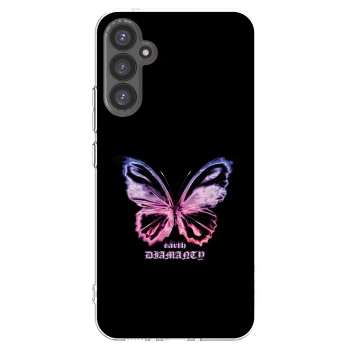 Picasee silikónový prehľadný obal pre Samsung Galaxy A34 5G A346B - Diamanty Purple