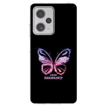 Picasee silikónový prehľadný obal pre Xiaomi Redmi Note 12 Pro+ 5G - Diamanty Purple