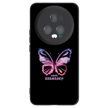 Picasee silikónový čierny obal pre Honor Magic5 Pro - Diamanty Purple