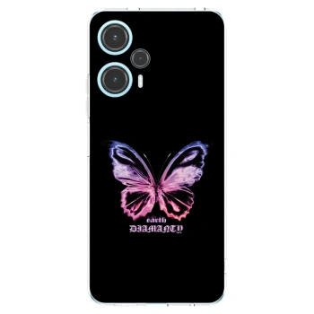 Picasee silikónový prehľadný obal pre Xiaomi Poco F5 - Diamanty Purple