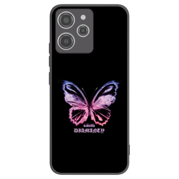 Picasee silikónový čierny obal pre Xiaomi Redmi 12 4G - Diamanty Purple