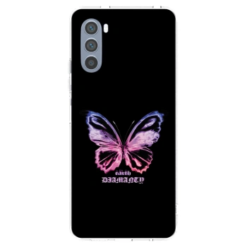 Picasee silikónový prehľadný obal pre Motorola Moto G62 - Diamanty Purple