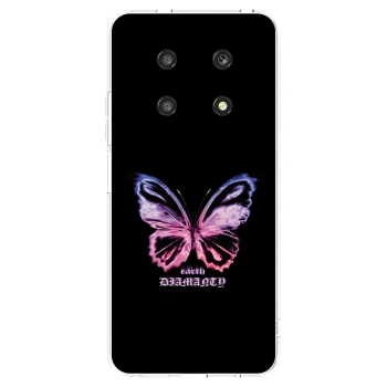 Picasee silikónový prehľadný obal pre Honor Magic4 Lite 5G - Diamanty Purple