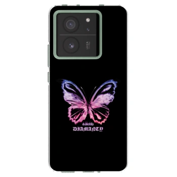 Picasee silikónový prehľadný obal pre Xiaomi 13T - Diamanty Purple