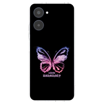 Picasee silikónový prehľadný obal pre Realme 10 4G - Diamanty Purple