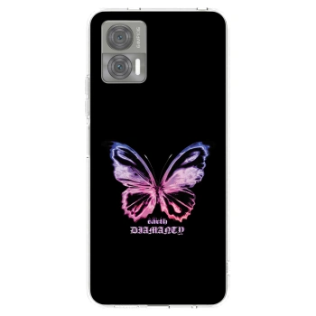 Picasee silikónový prehľadný obal pre Motorola Edge 30 Neo - Diamanty Purple